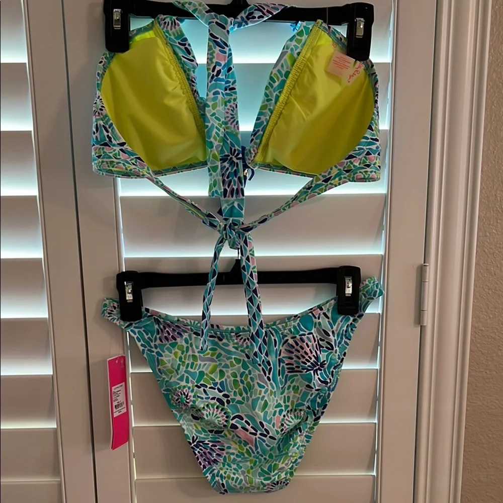 Lilly Pulitzer Bikini Set in Blue Ibiza Open Water - Picture 2 of 5